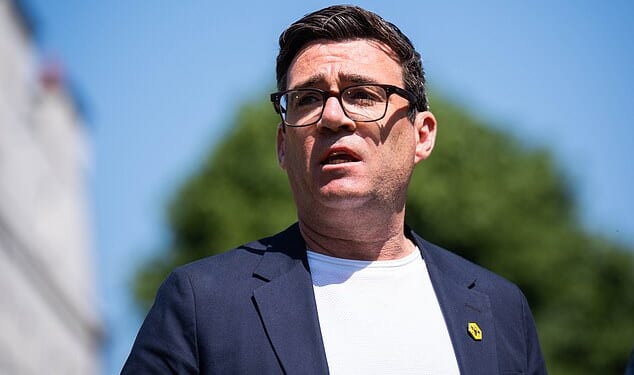 Andy Burnham pitched a lurch to the Left in an interview, backing a huge nationalisation of housing, energy, water and rail to 'roll back the 1980s'