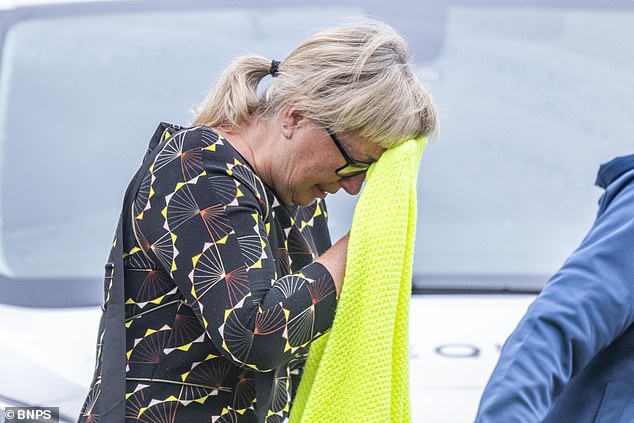Emma Smart leaving Bournemouth Crown Court today after denying two charges