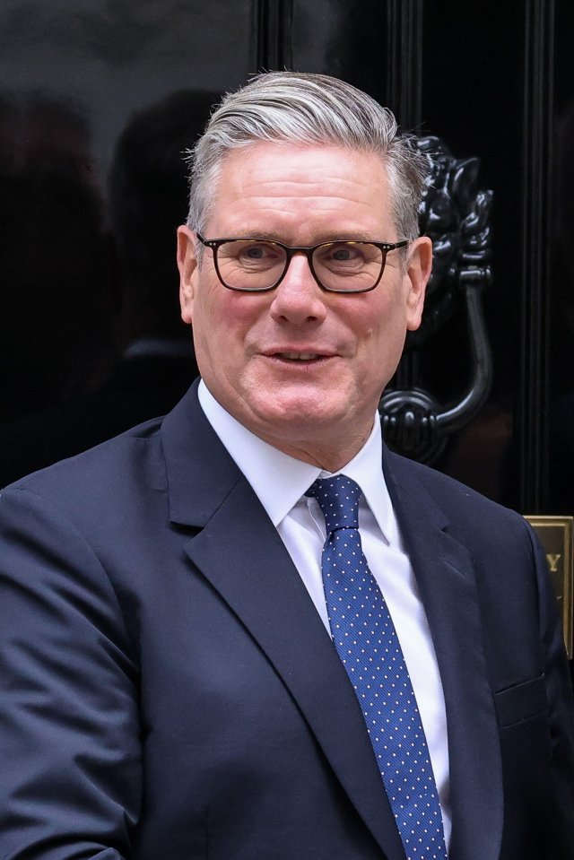 Prime Minister Keir Starmer on the steps of No 10 Downing Street.