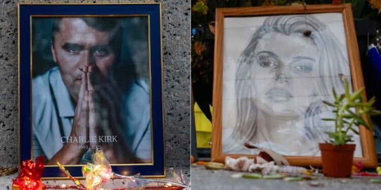 A proposal by a North Carolina Democrat is attempting to keep political ads from using the name, image, and likeness of dead crime victims - such as Charlie Kirk, left, and Iryna Zarutska, right.