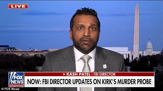 Charlie Kirk's alleged assassin Tyler Robinson FBI Director Kash Patel wrote a note saying he was going to 'take out' the conservative commentator.