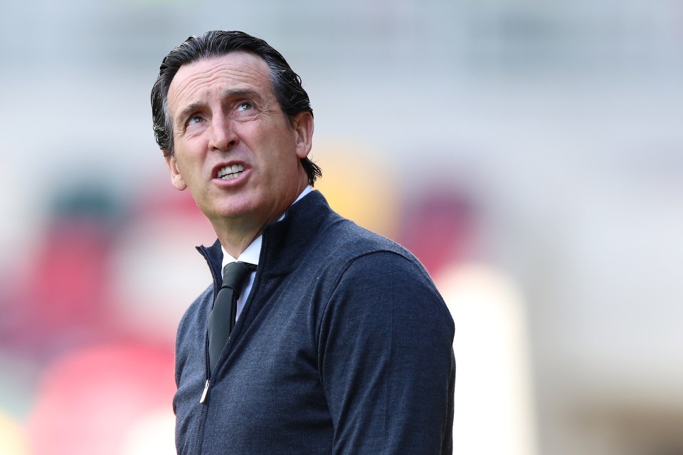 Unai Emery, Aston Villa manager.