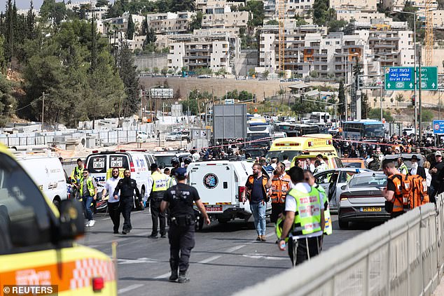 Israel's emergency service said it received reports that at least four people have died and more than a dozen people were injured by gunfire Monday at a road junction in east Jerusalem