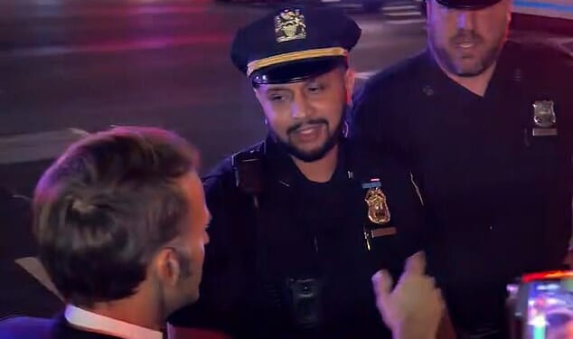 Emmanuel Macron was forced to get out of his vehicle and wait on the streets of New York to make way for Donald Trump's motorcade