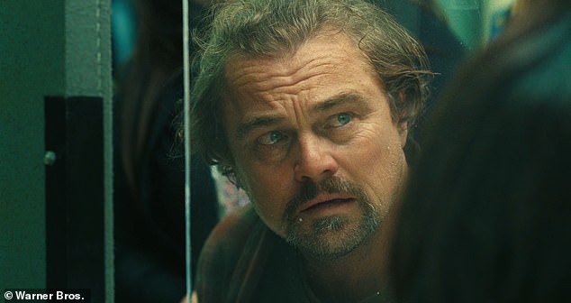 One Battle After Another, a dynamic satirical thriller is certain to be in the conversation when awards season comes round (pictured Leonardo DiCaprio)