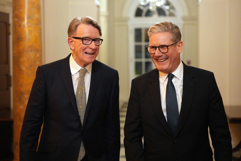 Photo of Prime Minister Sir Keir Starmer and Lord Peter Mandelson.