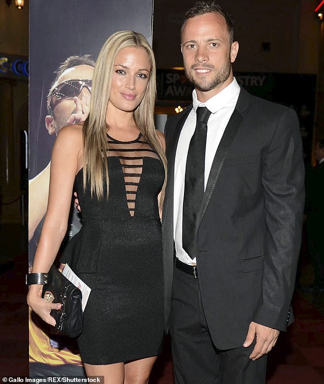 Former Paralympic athlete Oscar Pistorius (right) killed his former girlfriend Reeva Steenkamp (left) on Valentine's Day in 2013