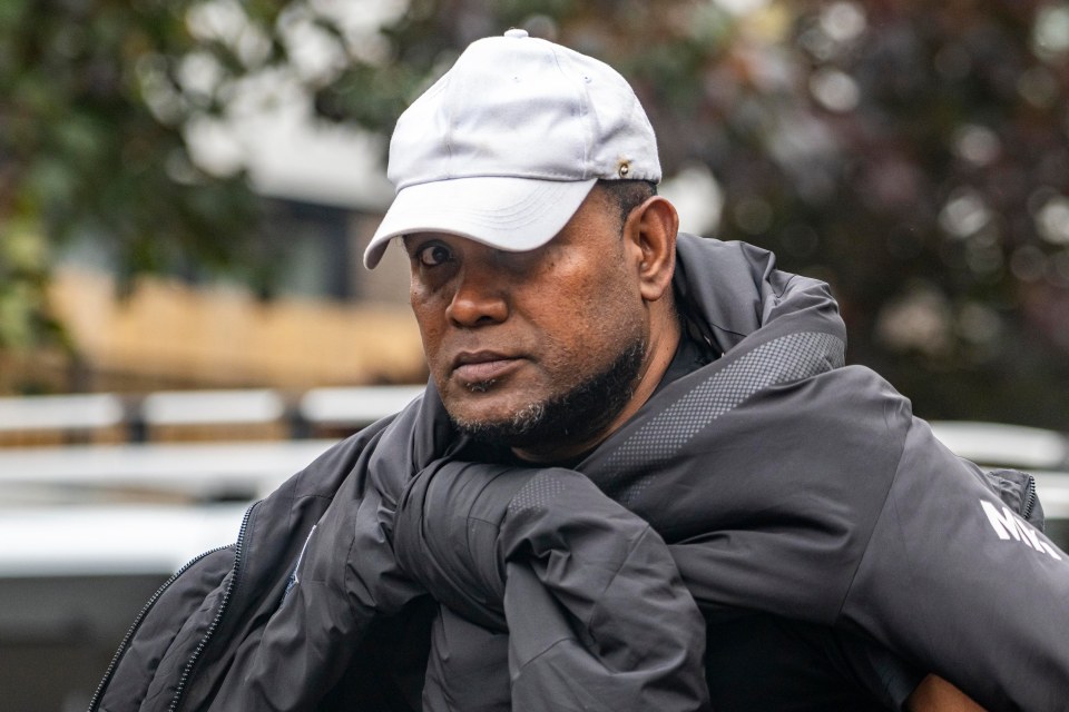 Moffat Konofilia arriving at Poole Magistrates' Court.
