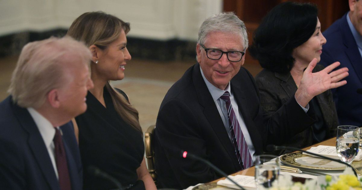 Microsoft co-founder Bill Gates speaks during a dinner at the State Dining Room of the White House on Sept. 4, 2025, in Washington, D.C.
