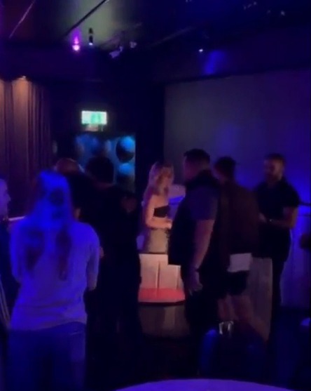 Bonnie Blue at a nightclub.