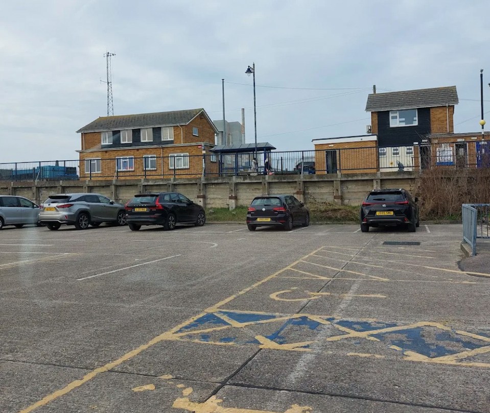 Gorrell Tank car park in Whitstable after a car crash.