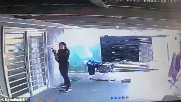 This is the moment armed cops burst into a condominium to arrest a stepfather accused of keeping his stepdaughter imprisoned as a sex slave for 22 years