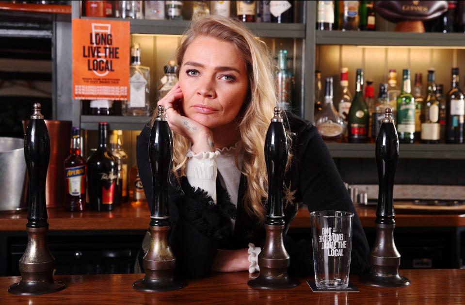 Jodie Kidd, a publican, making a plea to cut beer tax.
