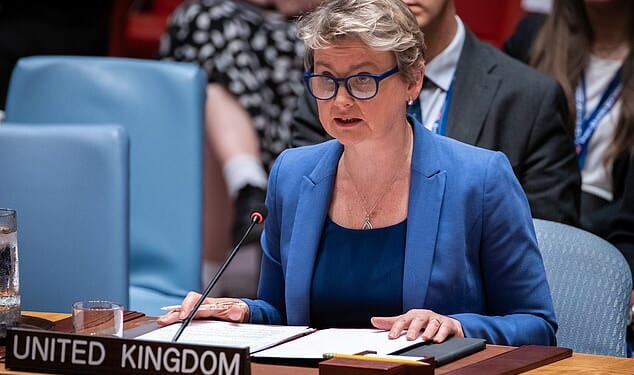 Yvette Cooper said Nato 'stands firm' following a series of 'provocative' violations of airspace by Vladimir Putin's forces