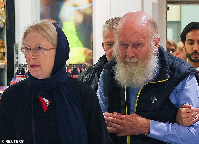 Peter Reynolds, 80, and his wife Barbie Reynolds , 76, landed this afternoon at London Heathrow airport from Qatar , which played a major role in negotiating their release