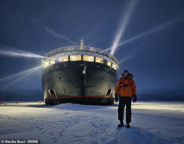 He is the first person in history to reach seven PIAs - pictured at the Northern - and now has only one remaining - the Eurasian pole in north west China