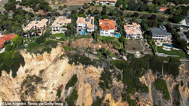 A coastal bluff along Marguerite Drive in Rancho Palos Verdes gave way on Saturday night, which is home to multiple addresses worth millions of dollars