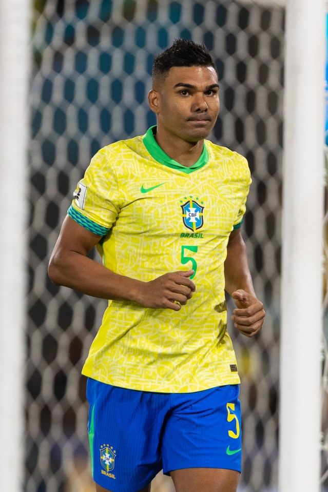 Casemiro of Brazil in his team uniform.