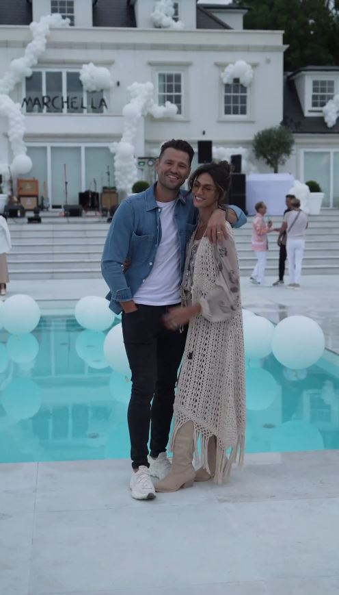Mark Wright and Michelle Keegan at their housewarming party.