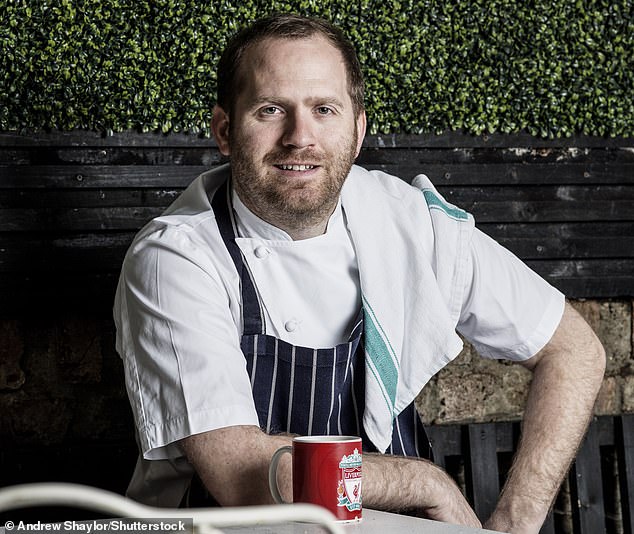 Bryn Williams (pictured), known for his turn on Great British Menu, is the owner of Bryn Williams at Porth Eirias, in the town of Colwyn Bay, Conwy, in north Wales