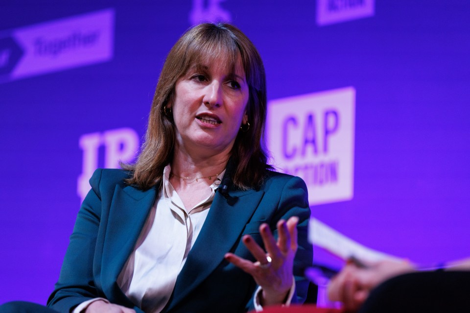 Britain's Chancellor of the Exchequer Rachel Reeves speaking at the Global Progress Action Summit.