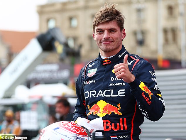 Max Verstappen drove a sensational lap to secure pole position in Baku after a chaotic session