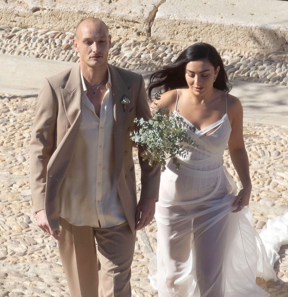 Charli XCX and George Daniel at their Italian wedding.