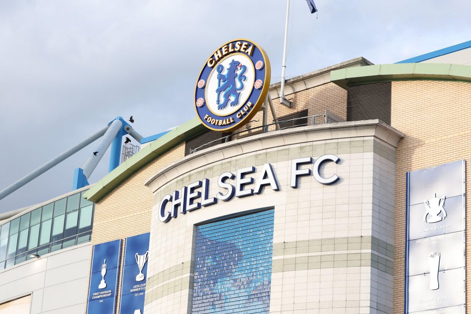 Chelsea FC stadium exterior.