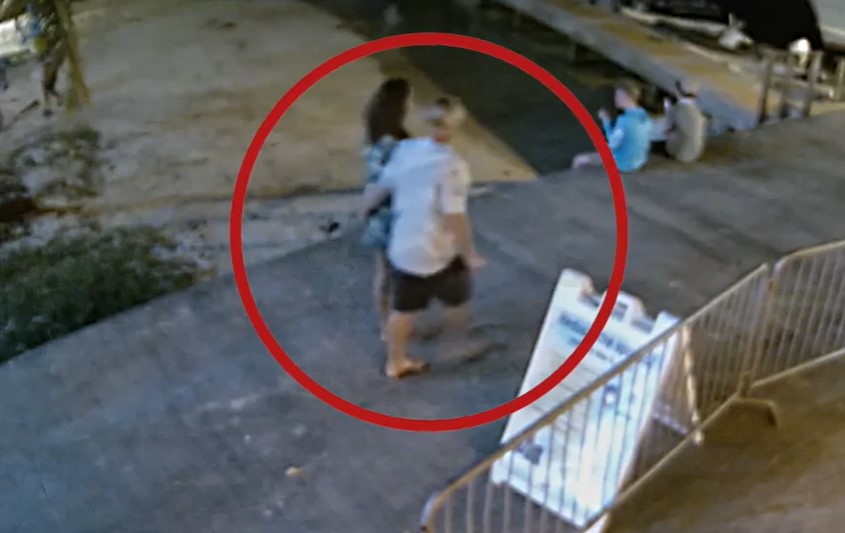 CCTV footage of Sarm Heslop's last sighting.