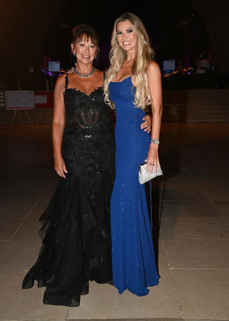 Christine McGuinness and her mother smiling at the Diversity Awards.