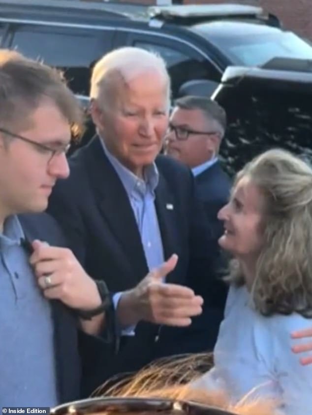 The 82-year-old was seen in new footage leaving a church in Rehoboth Beach, Delaware with what appears to be a large gash on his head