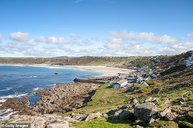 Residents of Cornwall are demanding the government recognise the seaside county as the fifth nation of the UK. Pictured: Sennen Beach In Cornwall
