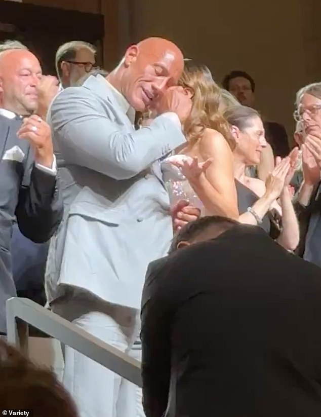 Dwayne 'The Rock' Johnson burst into tears on Tuesday night as his film The Smashing Machine received a 15-minute standing ovation at Venice Film Festival