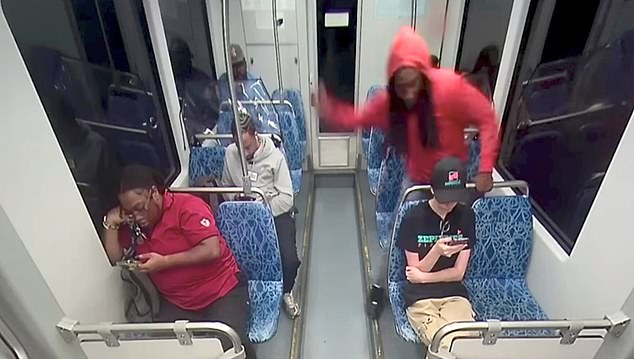 New footage shows the heartbreaking final moments of Ukrainian refugee Iryna Zarutska as she bled out on a packed North Carolina train last month