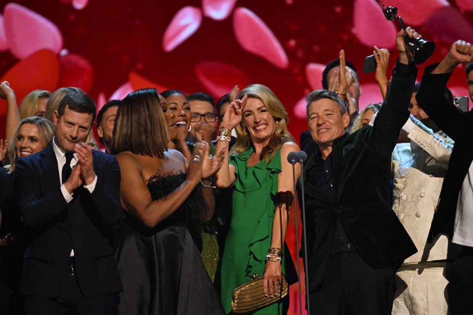 The "This Morning" team accepting a daytime award.