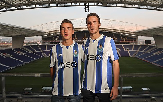 Diogo Jota (right) and his brother Andre Silva (left) were driving through northern Spain when the fatal crash occurred on July 3