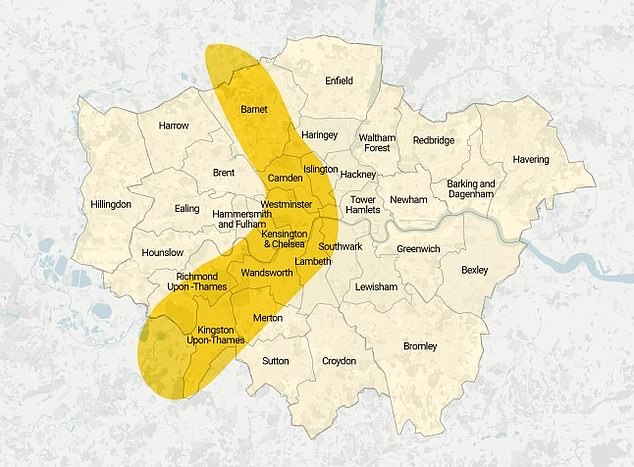 Saul Sadka took to social media last week to post a map of the city with a hand drawn banana shape on top