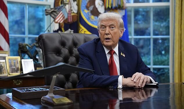 On Friday, Donald Trump told reporters while departing the White House: 'It's looking like we have a deal on Gaza , and we'll let you know'