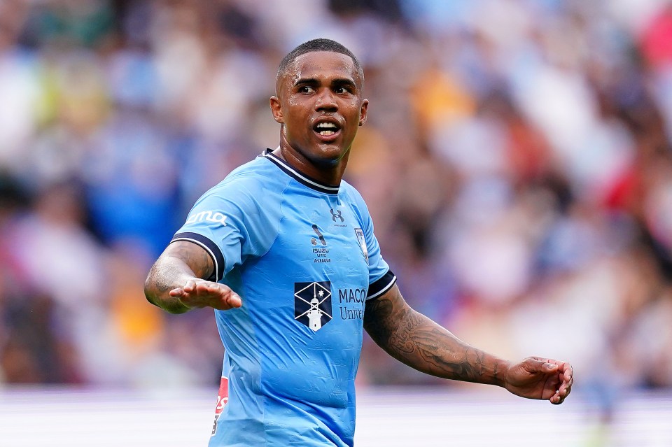 Douglas Costa of Sydney FC during an A-League Men match.