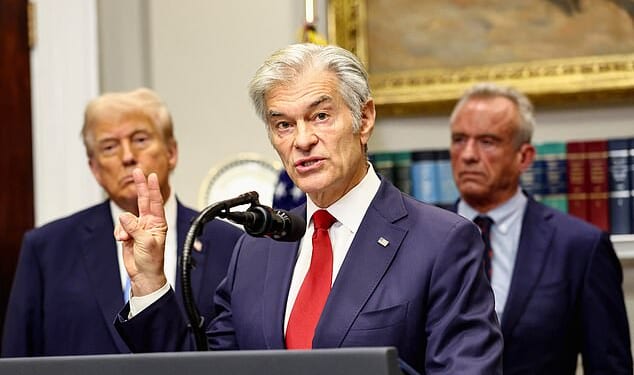 Dr. Mehmet Oz contradicted Donald Trump's instance that pregnant women should almost never take acetaminophen, saying: 'Take [Tylenol] when it's appropriate'