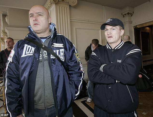 Hatton's body was discovered by his long-serving manager, Paul Speak (left)