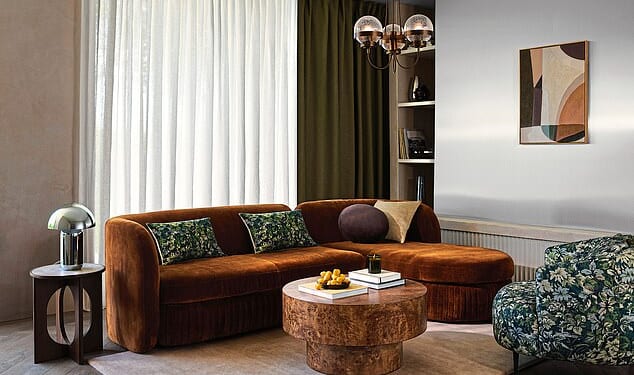 The new four-seater Pleat sofa from johnlewis.com is one of the season’s standout pieces, thanks to its elegant art-deco silhouette and chocolate-brown chenille upholstery. At £3,299 it’s a serious investment, but you can capture the mood on a smaller scale with a velvet cushion, a sculptural vase or ganache-coloured paint on your walls or skirting boards.