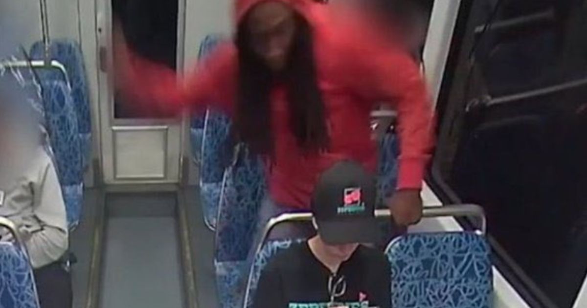 Video released on Friday showed the moment Decarlos Brown, top, allegedly stabbed Ukrainian refugee Iryna Zarutska, bottom, on a train in Charlotte, North Carolina, on Aug. 22.