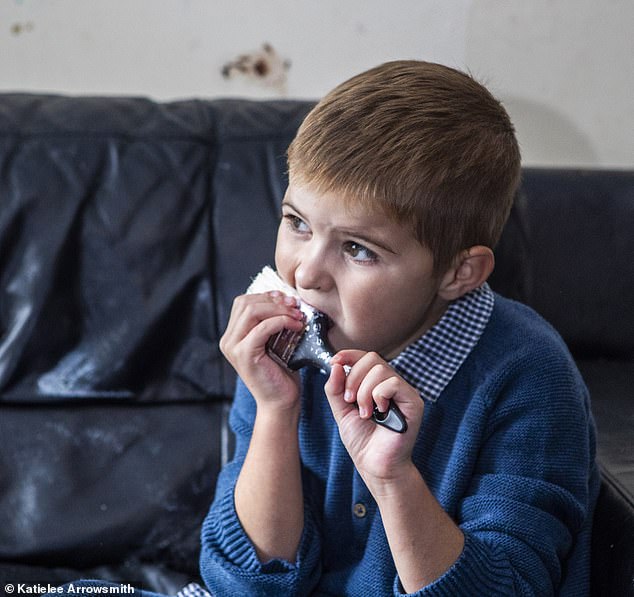 The youngster suffers from unusual eating disorder pica - which sparks cravings for inedible objects