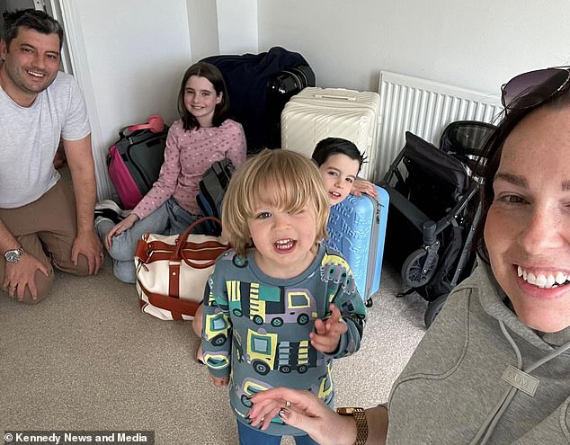 A family (pictured) has fled Britain to start a new life in Malaysia after soaring crime rates under Labour caused the parents to ban their children from playing outside