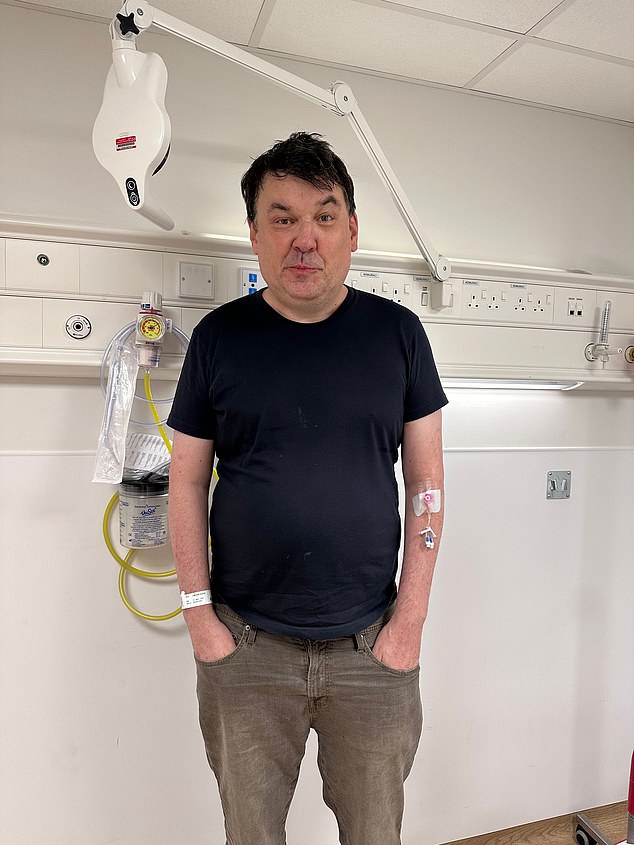 Linehan was arrested on Monday as he landed at Heathrow Airport accused of inciting violence on social media - and was then taken to hospital with high blood pressure