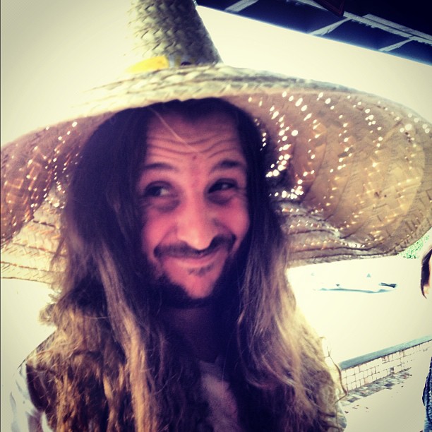 Brooklyn Earick wearing a sombrero.