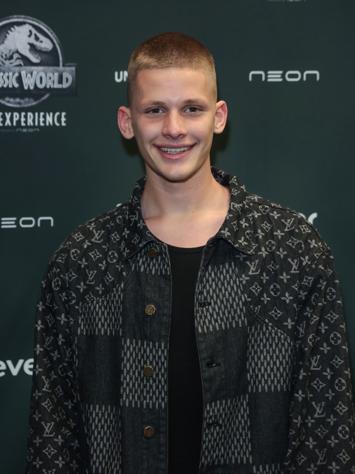 Freddie Brazier attending the launch party for Jurassic World: The Exhibition.