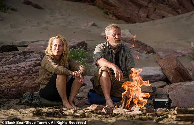 The Hollywood icon, 56, starred alongside Jason Issacs in Marianne Elliot's big-screen adaptation of The Salt Path, in which one scene sees their characters get intimate in a tent