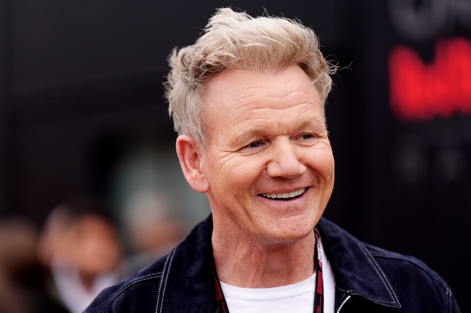 Gordon Ramsay smiling.